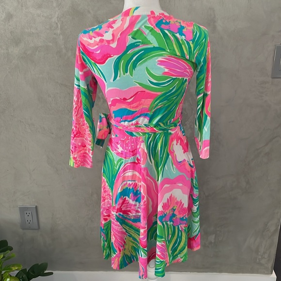 Lilly Pulitzer midi wrap up dress size XS - Picture 3 of 3